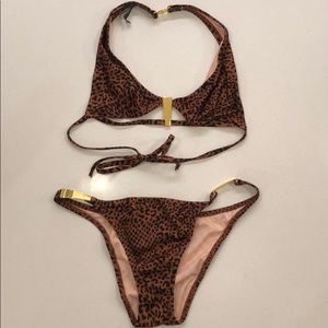 Victoria’s Secret leopard print bikini